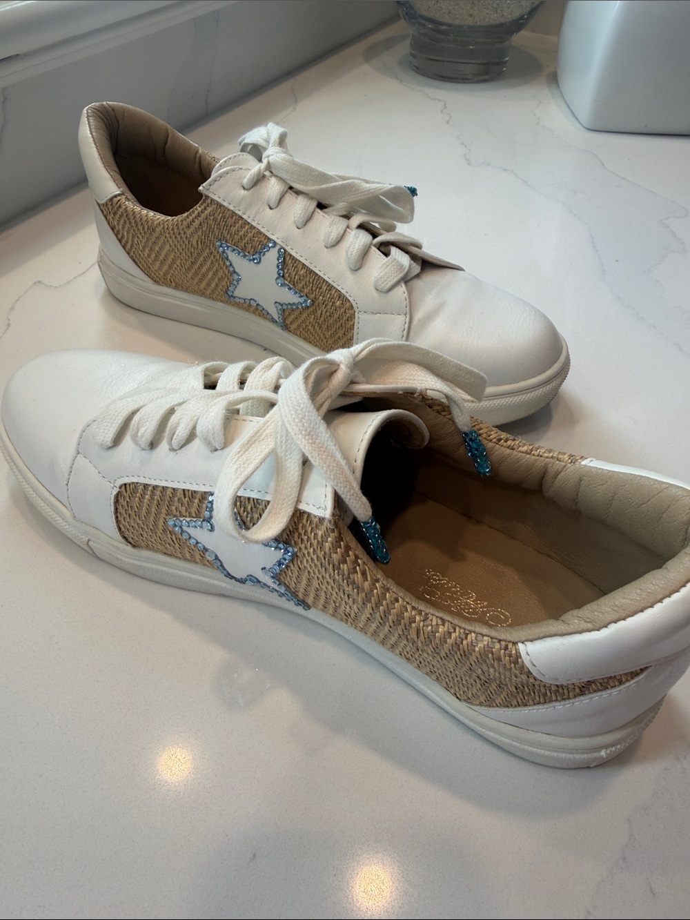Women’s White & Natural embellished Sneaker